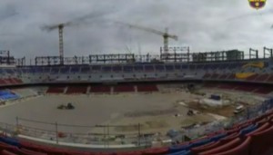 开云体育网址-完成画线工作巴萨晒诺坎普翻修延时视频，配文：我们的家